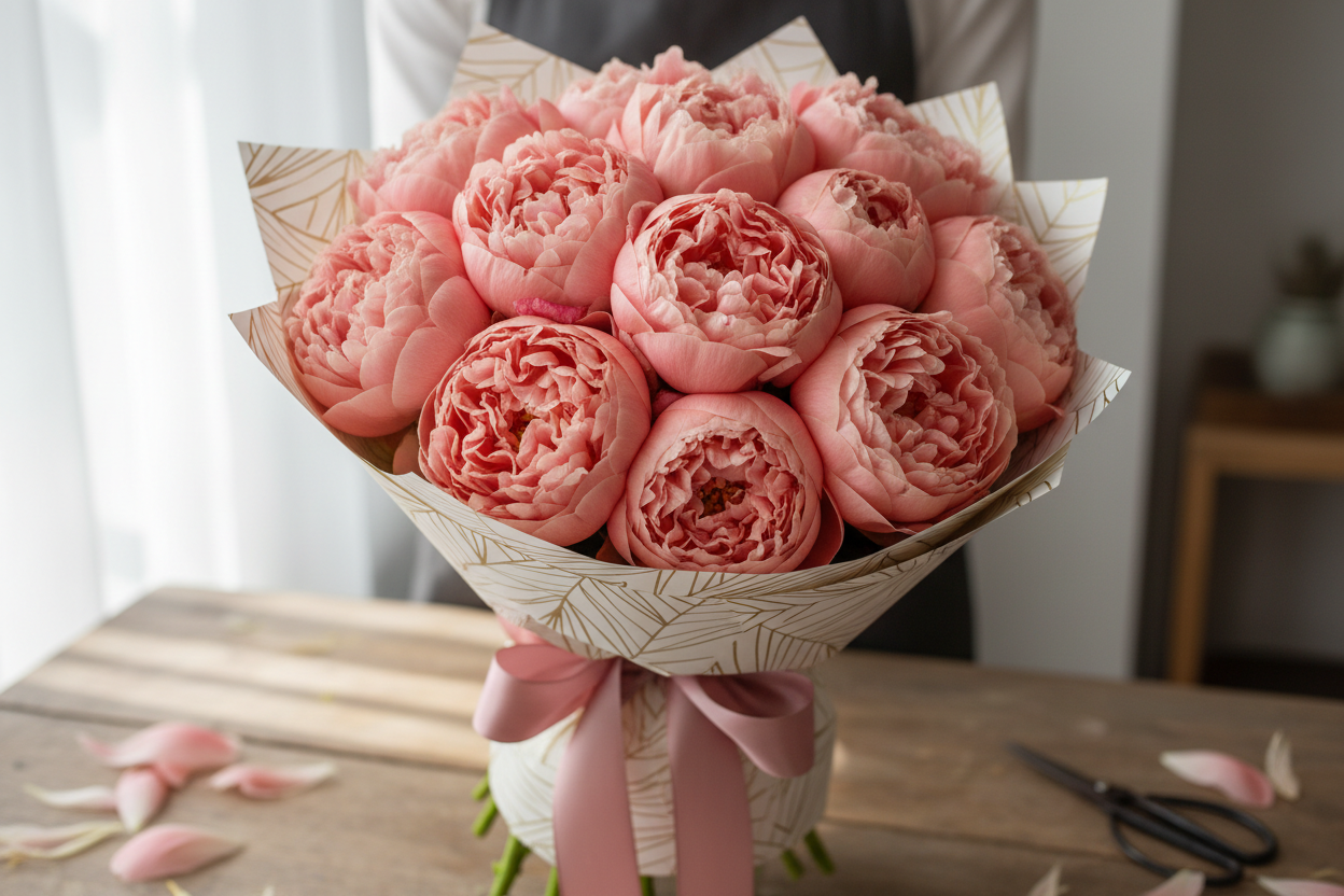 Etched Salmon Specialty Boquet